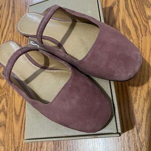 Madewell Greta Mule in Withered Rose 8